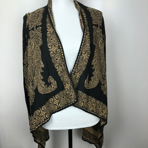 J. Jill Sz S Open Front Drape Cardigan